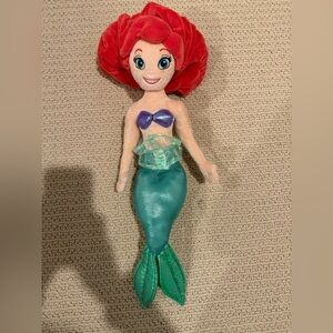Disney Ariel Mermaid Plush with Red Hair and Green Tail - Like Nee